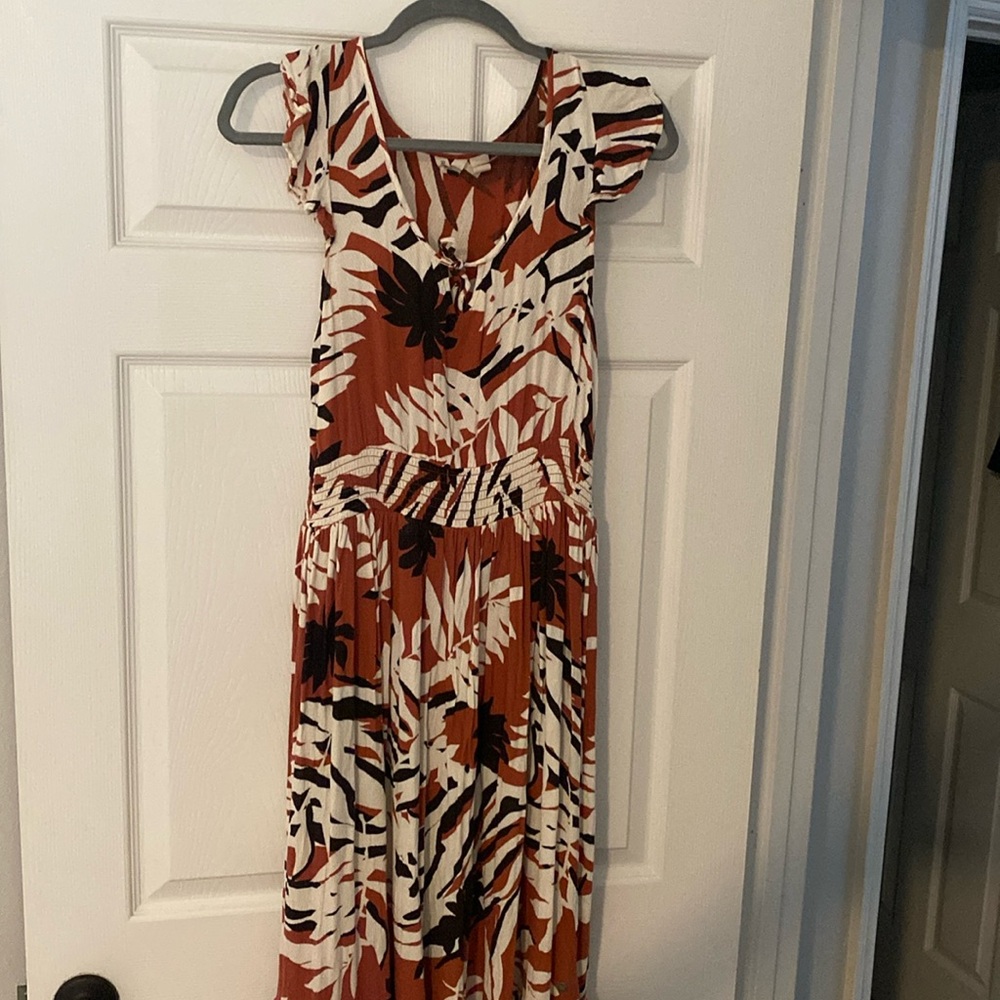 Roxy Time To Skip Short Sleeve Midi Dress